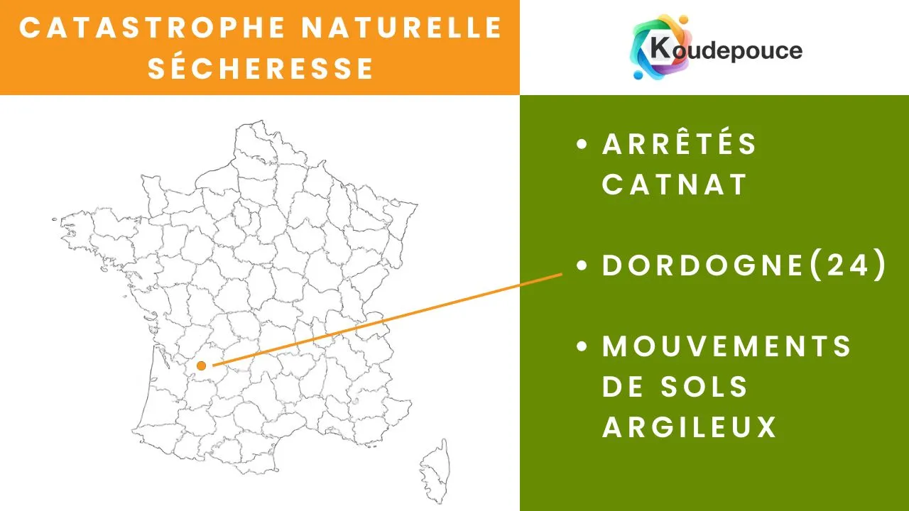 Catastrophes naturelles sécheresse en Dordogne