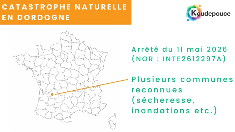 Fissures sur maison périgourdine après sécheresse et inondations reconnue catastrophe naturelle en Dordogne